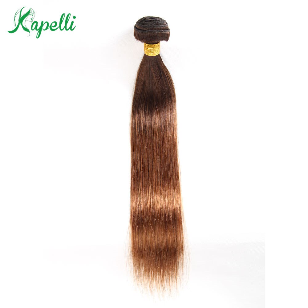 옹 브르 바디 웨이브 브라질 헤어 위브 번들 1pc 레미 인간 헤어 익스텐션 Pre Colored Hair Weave 4/30 Brown 2 4 Natural
